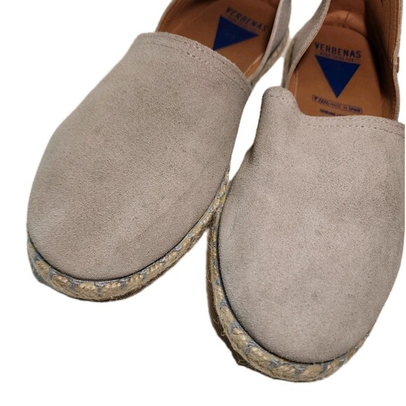 Flats Womens US 11  Gray Suede Leather Shoes VERBENAS Carmen Casual - Picture 3 of 10